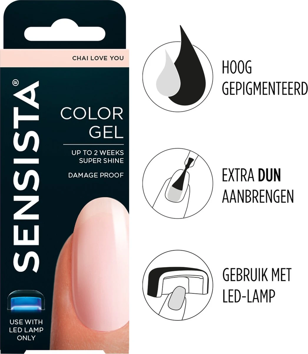 Sensista Color Gel Chai Love You - Nude/Transparant 3 Sensista Color Gel Chai Love You - Nude/Transparant