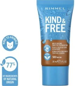 Rimmel London KIND & FREE Vegan Foundation 503 Mocha -Cosmetica Serie Winkel 1047x1200 2
