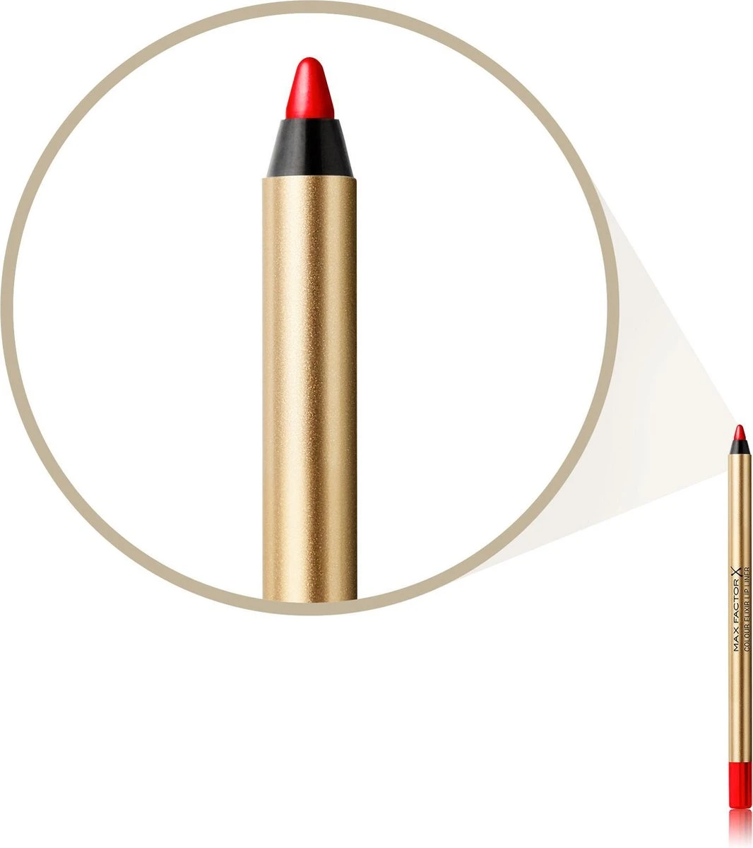 Max Factor Colour Elixir Lip Liner - 010 Red Rush 4 Max Factor Colour Elixir Lip Liner - 010 Red Rush - Afbeelding 2