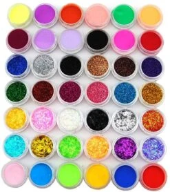 Acrylnagels Set | Nepnagels | Acryl Nagels Kit Starterspakket | Basispakket | Acrylnagels | Nail Art Pakket | 42 Kleuren Acryl Poeders/Glitters | 500 Franse Tips | Acrylic Liquid | Nagel Lijm | Plaknagels | 72 Delig | Nagel Set | Nagelstad -Cosmetica Serie Winkel 1068x1200 1