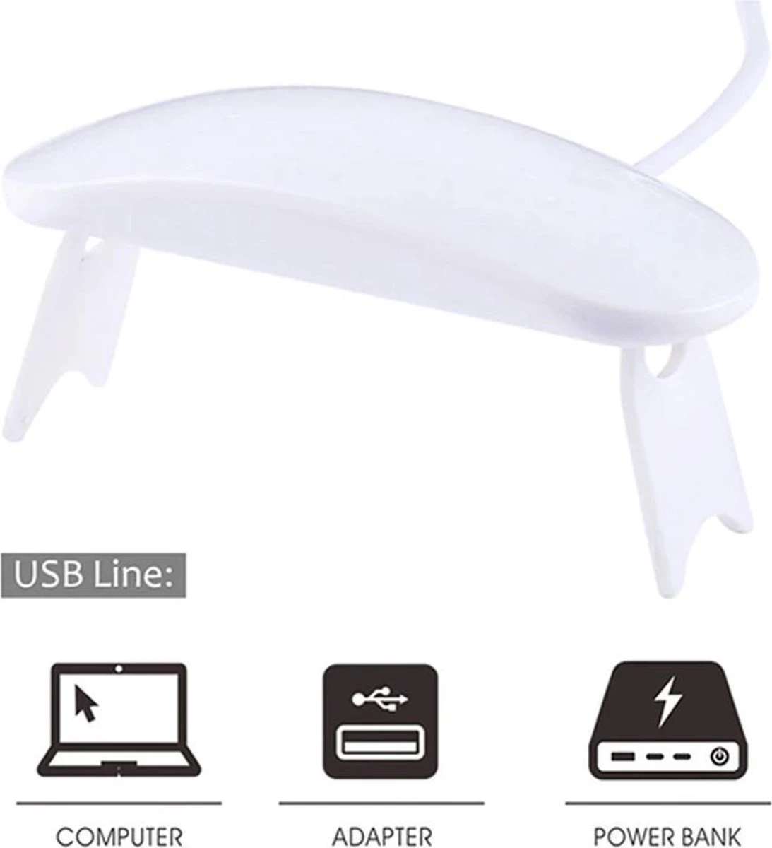 WiseGoods - Premium Nagel LED Lamp Gelnagels - Nagellak Droger - Gellak - 6W - Wit 6 WiseGoods - Premium Nagel LED Lamp Gelnagels - Nagellak Droger - Gellak - 6W - Wit - Afbeelding 4