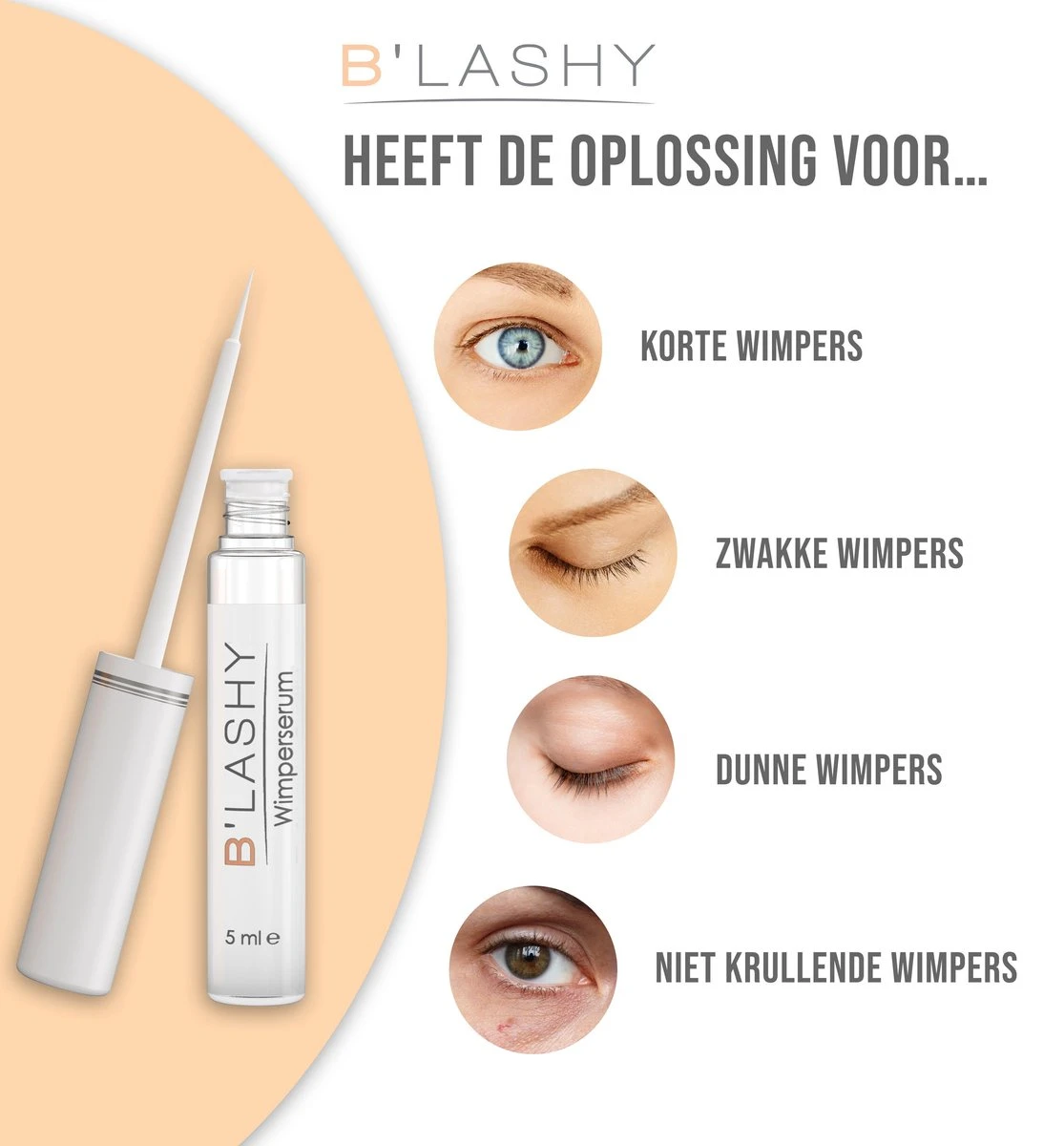 B’LASHY® Wimperserum - Wimper Groeimiddel - Wimper Serum Voor Sterke, Lange En Volle Wimpers - 5 Ml 9 B’LASHY® Wimperserum - Wimper Groeimiddel - Wimper Serum Voor Sterke, Lange En Volle Wimpers - 5 Ml - Afbeelding 7