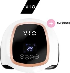 VIO V1 Nageldroger Voor Gellak Met 2M Lang Snoer - Manicure En Pedicure - Krachtige 168 Watt UV Lampen - Nagelstudio