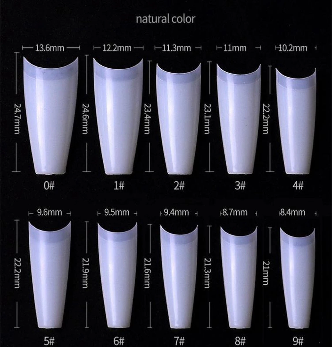 T-Vormige -Nagel Tips -Kort Opzetstukje - Naturel - 500 Stuks - Tips Nail Extension- False Tips Plaknagels – Nageltips - Acrylnagels – Gelnagels -Polygel - Polyacryl 3 T-Vormige -Nagel Tips -Kort Opzetstukje - Naturel - 500 Stuks - Tips Nail Extension- False Tips Plaknagels – Nageltips - Acrylnagels – Gelnagels -Polygel - Polyacryl