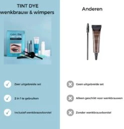 2 In 1 - Henna Wenkbrauwverf En Wimperverf - Bruin - Henna Brows - DIY Henna Brows Kit - Starterspakket Met Vele Extra's - 30 Ml -Cosmetica Serie Winkel 1159x1200