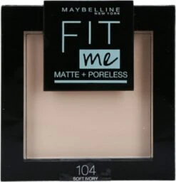 Maybelline Fit Me Matte + Poreless Compact Poeder - 104 Soft Ivory -Cosmetica Serie Winkel 1160x1200 2