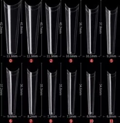 Royala Gel Flex 240x Nageltips In Tipbox - Transparant Long Coffin Half Cover C Curve - Kunstnagel Set - Nail Tips -French Nail Art Acryl Nagels & Gelnagels - Premium Quality Line 12 Royala Gel Flex 240x Nageltips In Tipbox - Transparant Long Coffin Half Cover C Curve - Kunstnagel Set - Nail Tips -French Nail Art Acryl Nagels & Gelnagels - Premium Quality Line -Cosmetica Serie Winkel 1170x1200 4