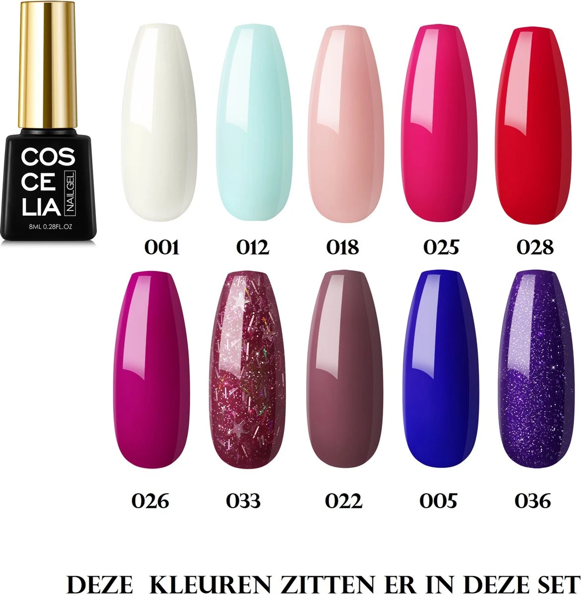 Royala D11 Gellak Starters Pakket + Inclusief UV LED Lamp + 10 Verschillende Gellak Kleuren - Gellak Lamp – Gellac Set - Alle Benodigdheden In Eén - Uitgebreid 62-Delig Pakket- Gel Polish Set - Gellak Set - UV LED Lamp 5 Royala D11 Gellak Starters Pakket + Inclusief UV LED Lamp + 10 Verschillende Gellak Kleuren - Gellak Lamp – Gellac Set - Alle Benodigdheden In Eén - Uitgebreid 62-Delig Pakket- Gel Polish Set - Gellak Set - UV LED Lamp - Afbeelding 3