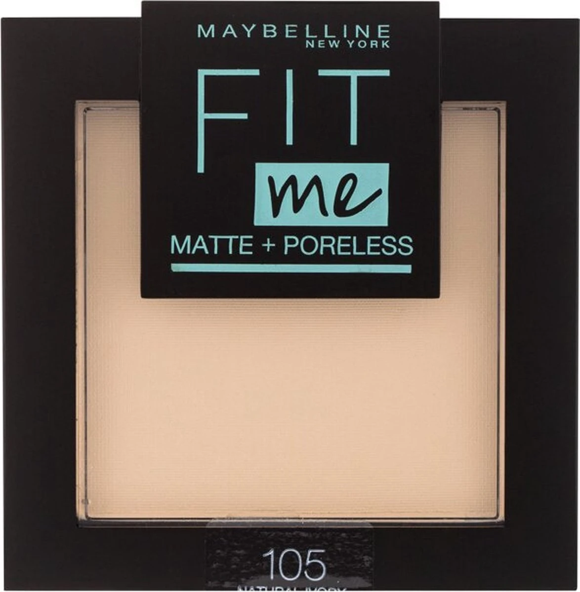 Maybelline Fit Me Matte & Poreless - 105 Natural - Gezichtspoeder 11 Maybelline Fit Me Matte & Poreless - 105 Natural - Gezichtspoeder - Afbeelding 9