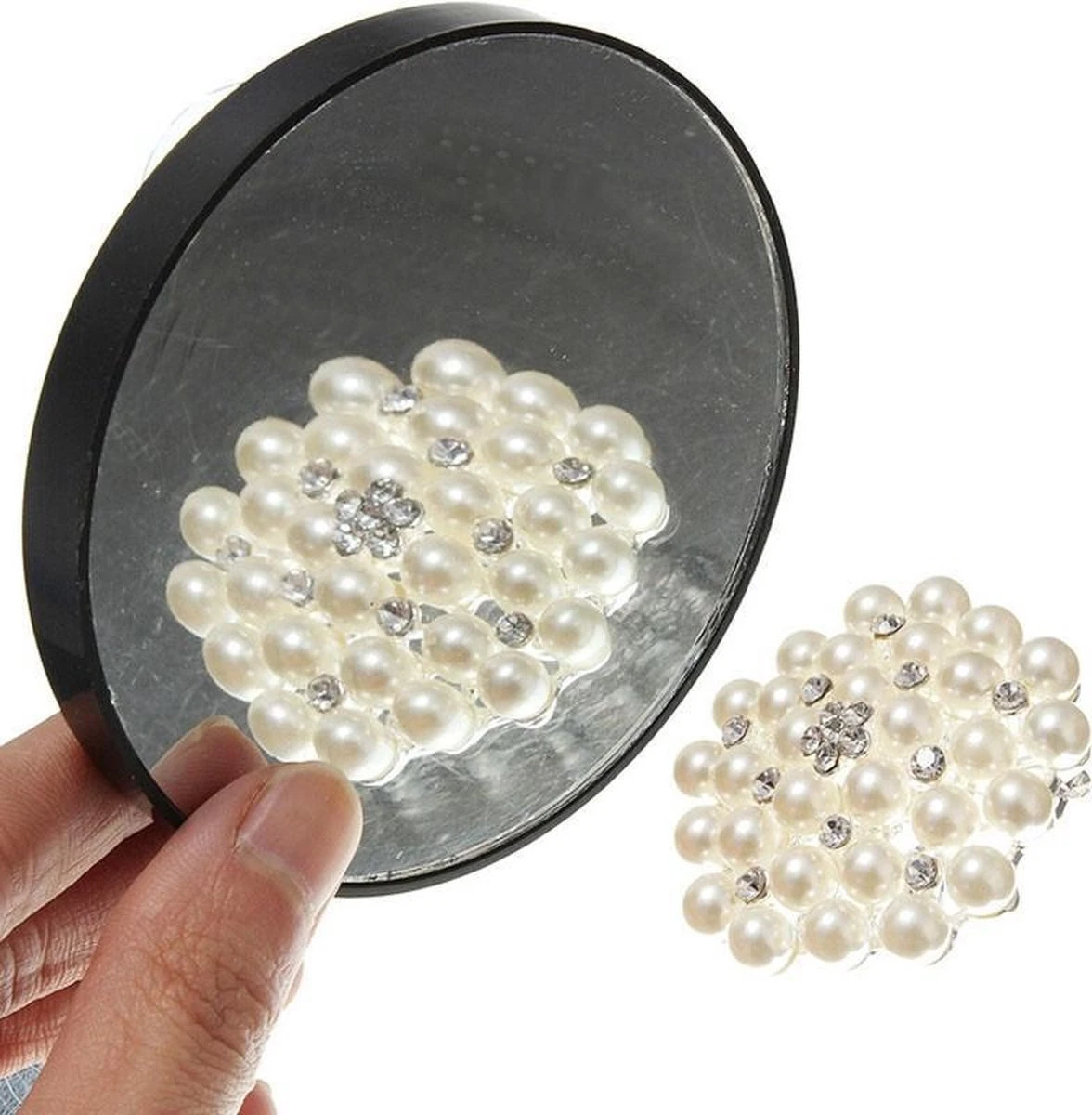 Handige Vergrotende Spiegel (Vergroot 10X ) - Make-Upspiegel - Foundation - Opmaken - Epileren 3 Handige Vergrotende Spiegel (Vergroot 10X ) - Make-Upspiegel - Foundation - Opmaken - Epileren