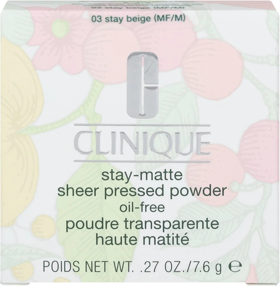 Clinique Stay-Matte Sheer Pressed Powder - 03 Stay Beige - 7,6 G 4 Clinique Stay-Matte Sheer Pressed Powder - 03 Stay Beige - 7,6 G - Afbeelding 2