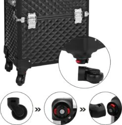 Merkloos Trolley, Make-up Koffer, Cosmetische Koffer, Voor Nageldesign, Make-up Organizer, Koffer Met Draagtas, Zwart JHZ04B 14 Merkloos Trolley, Make-up Koffer, Cosmetische Koffer, Voor Nageldesign, Make-up Organizer, Koffer Met Draagtas, Zwart JHZ04B -Cosmetica Serie Winkel 1177x1200 9