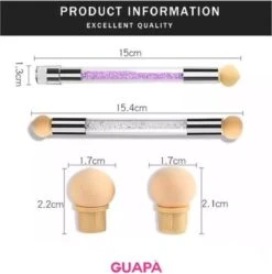 GUAPÀ - Nail Art Blooming Spons & Stempel Penseel Voor Het Maken Van Babyboom En Holografisch Effecten Op Je Nagels - Kleur Roze -Cosmetica Serie Winkel 1191x1200 15