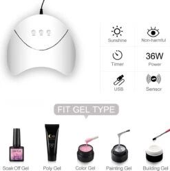 Royala E6 Gellak Starters Pakket Inclusief UV LED Lamp + Met 12 Verschillende Gellak Kleuren - Gellak Lamp – Gellac Set - Alle Benodigdheden In Eén - 300 Nail Wipes - Cleanser - Topcoat - Uitgebreid Pakket- Gel Polish Set - Gellak Set - UV LED Lamp -Cosmetica Serie Winkel 1197x1200 21