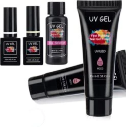 Poly UV Extension Kit | Gelnagels Set | Nepnagels Starterspakket | Gellak Set | Crystal Gel | UV Gel | Manicure Set | Gel Nagellak Nagel Decoratie | UV Lamp | Starterspakket -Cosmetica Serie Winkel 1197x1200 26