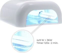 Méanail - Gellak - Kit Cube - Uv Lamp 36 Watt Zonder Timer - Starterspakket - Nude 9 Méanail - Gellak - Kit Cube - Uv Lamp 36 Watt Zonder Timer - Starterspakket - Nude -Cosmetica Serie Winkel 1200x1022 1