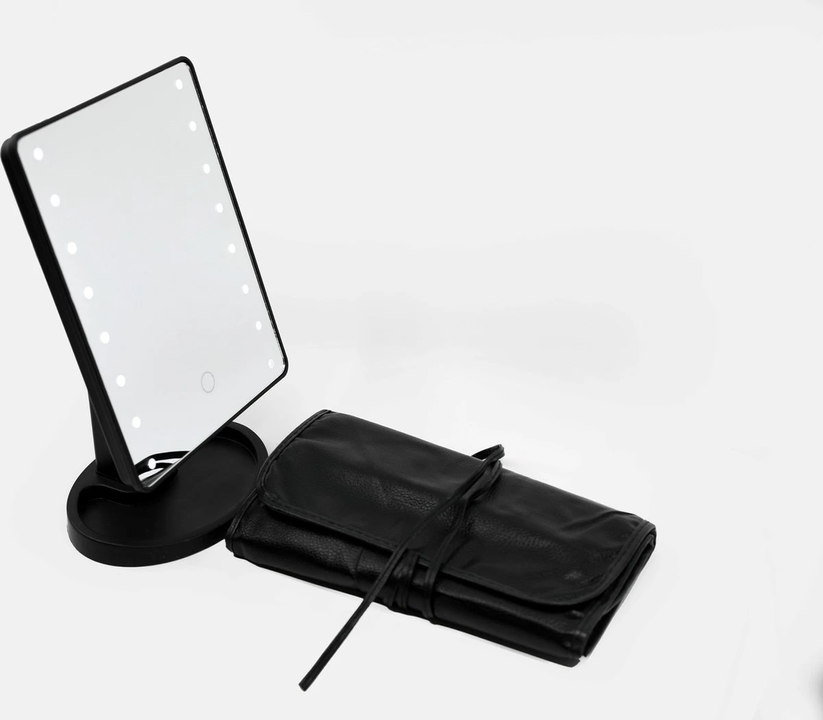 De Ultieme Make-up Ervaring: Cosmetische Spiegel Met 16 LED's En Set Van 24 Professionele Make-up Kwasten - Perfect Voor Een Vlekkeloze En Verlichte Look! Spiegel - Kwasten - Make-up Kwasten - Make-up Spiegel - Verlichting - LED - 4 De Ultieme Make-up Ervaring: Cosmetische Spiegel Met 16 LED's En Set Van 24 Professionele Make-up Kwasten - Perfect Voor Een Vlekkeloze En Verlichte Look! Spiegel - Kwasten - Make-up Kwasten - Make-up Spiegel - Verlichting - LED - - Afbeelding 2