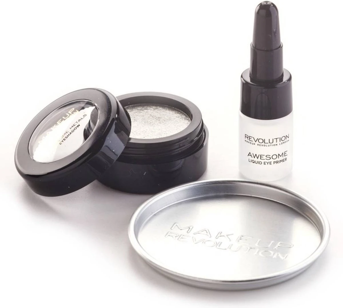 Makeup Revolution - Awesome Metals Eye Foils - Pure Platinum - Metallic Eye Foil - Zilver 4 Makeup Revolution - Awesome Metals Eye Foils - Pure Platinum - Metallic Eye Foil - Zilver - Afbeelding 2