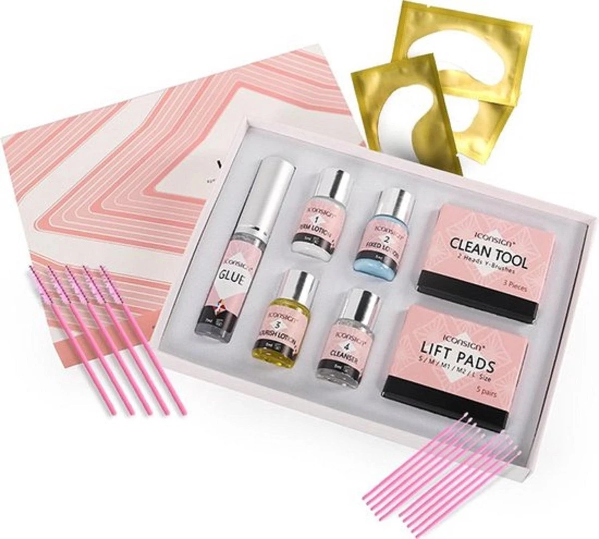 Iconsign Nieuwste Upgraded Wimper Lifting Set - Lash Lift Set Met Extra Sterke Lijm– Lashlift - Nieuw In 2021 - Permanent En Fixatietijd Slechts 12-15 Minuten - Vernieuwde Wimperlifting Set – Lash Lift Kit - Uitgebreide Versie 25 Delig 2 Iconsign Nieuwste Upgraded Wimper Lifting Set - Lash Lift Set Met Extra Sterke Lijm– Lashlift - Nieuw In 2021 - Permanent En Fixatietijd Slechts 12-15 Minuten - Vernieuwde Wimperlifting Set – Lash Lift Kit - Uitgebreide Versie 25 Delig
