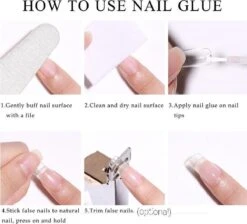 Merkloos Gel Flex 250 Nageltips Met Lijm - Transparant XXL Long Coffin Half Cover C Nail Tips- French Nail Art Acryl Nagels & Gelnagels -Hoge Kwaliteit -Cosmetica Serie Winkel 1200x1089 2