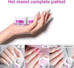 Royala Acrylnagels StarterSet - 500 Clear French Tips - Nagellijm - Nailart - 3 Colors Acryl Poeders - StarterSet - Nepnagels - Manicure Set Voor Nail Art Kit - Nagel Decoratie - Acryl Poeders - Acryl Vloeistof- Monomer -Cosmetica Serie Winkel 1200x1094 4