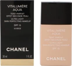 Chanel Vitalumiere Aqua Foundation - 30 Beige - SPF15 - 30 Ml 16 Chanel Vitalumiere Aqua Foundation - 30 Beige - SPF15 - 30 Ml -Cosmetica Serie Winkel 1200x1099