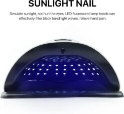 2022 Nageldroger - 280W/66 LEDs - Nagellamp - Nieuw Nageldroger - Wit/Zwart - Manicure/Pedicure Handen En Voeten - Gellak - Gelnagels - Acrylnagels - Top Coat - Matte Top Coat - Led Nagellamp - Uv Nagellamp - Nagels - Nagellak Droger - Tafellamp -Cosmetica Serie Winkel 1200x1104 2
