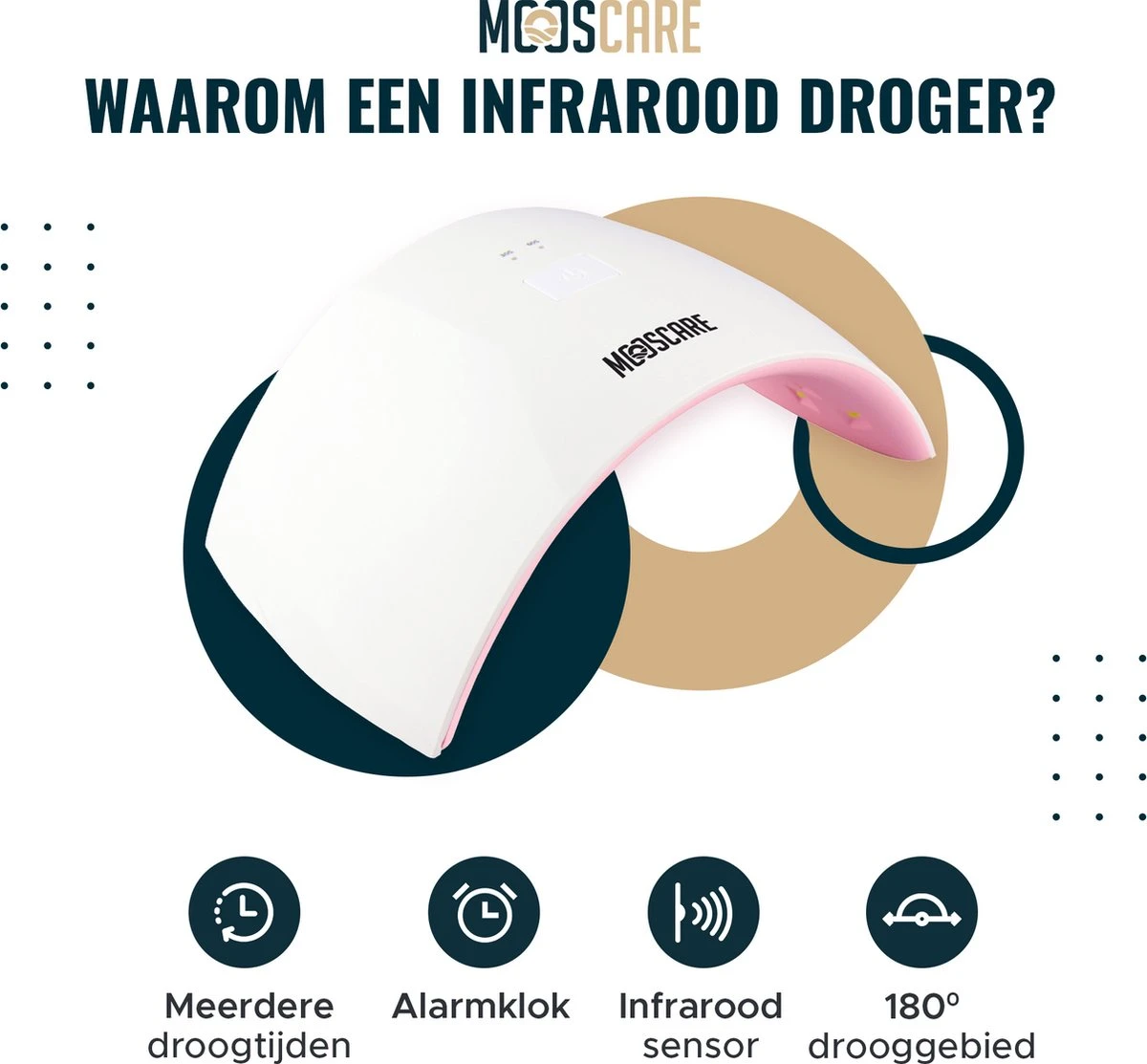 MOOSCARE 36 Watt LED Lamp Voor Gellak Nagels – Nageldroger – Gellak Lamp - UV Lamp Gelnagels - Nail Art Nagellamp - Gel Nagellak Nageldroger 4 MOOSCARE 36 Watt LED Lamp Voor Gellak Nagels – Nageldroger – Gellak Lamp - UV Lamp Gelnagels - Nail Art Nagellamp - Gel Nagellak Nageldroger - Afbeelding 2