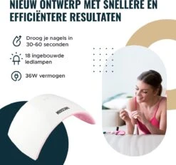 MOOSCARE 36 Watt LED Lamp Voor Gellak Nagels – Nageldroger – Gellak Lamp - UV Lamp Gelnagels - Nail Art Nagellamp - Gel Nagellak Nageldroger 12 MOOSCARE 36 Watt LED Lamp Voor Gellak Nagels – Nageldroger – Gellak Lamp - UV Lamp Gelnagels - Nail Art Nagellamp - Gel Nagellak Nageldroger -Cosmetica Serie Winkel 1200x1129 3