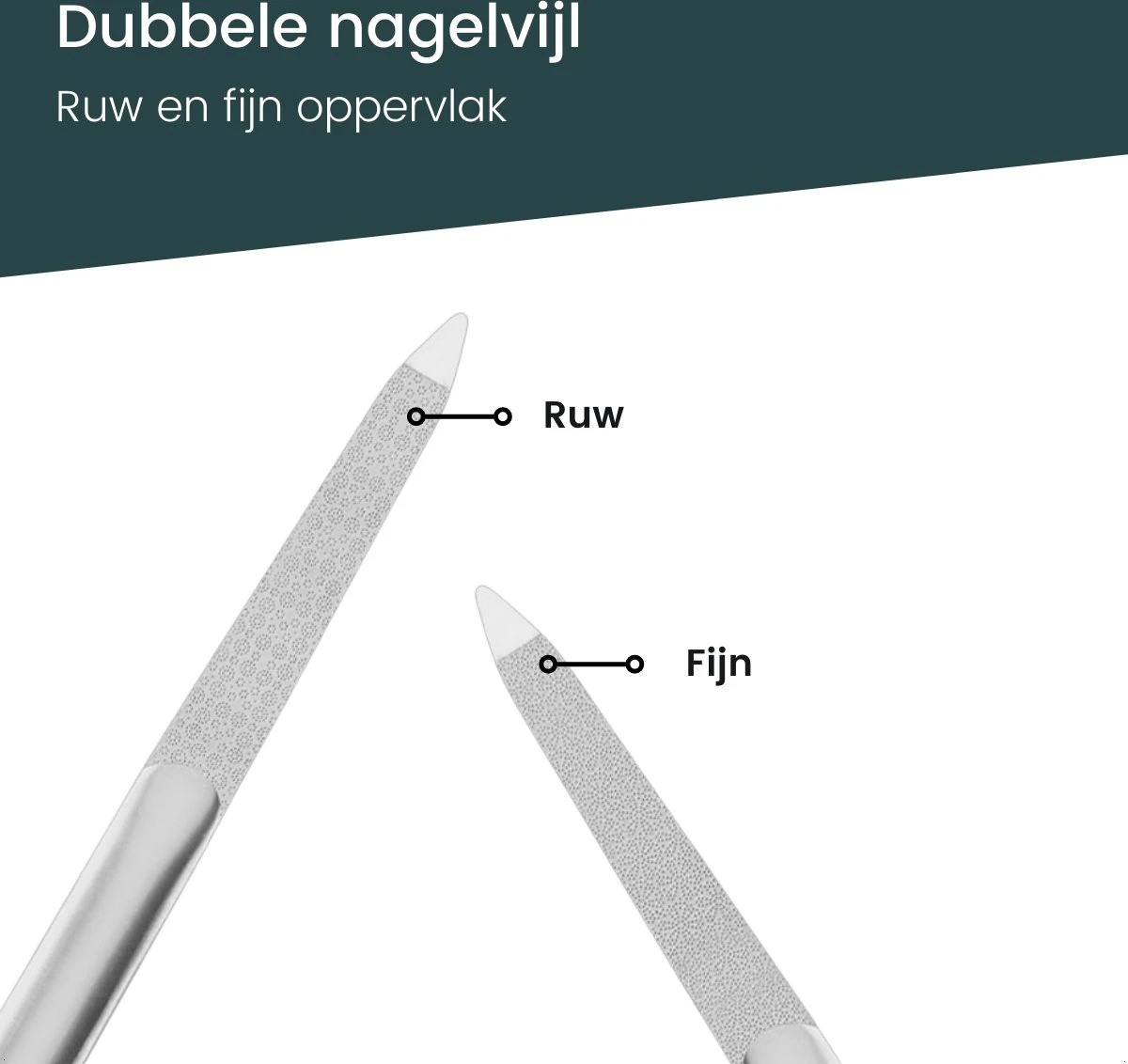 7-Delige Pedicure Set - Nagelverzorging - Nagelset Starterset - Ingegroeide Teennagel - Kalknagelproducten - Pedicuresets - RVS 9 7-Delige Pedicure Set - Nagelverzorging - Nagelset Starterset - Ingegroeide Teennagel - Kalknagelproducten - Pedicuresets - RVS - Afbeelding 7