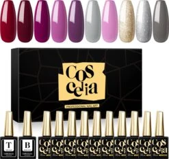 Polygel- Nagellak- 10 KLEUREN SET - 10 ML - Polygel Nagels - Polygel Kleuren