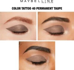 Maybelline Eye Studio Color Tattoo Oogschaduw - 40 Permanent Taupe/bruin 25 Maybelline Eye Studio Color Tattoo Oogschaduw - 40 Permanent Taupe/bruin -Cosmetica Serie Winkel 1200x1138 1