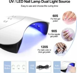 Royala E6 Gellak Starters Pakket Inclusief UV LED Lamp + Met 12 Verschillende Gellak Kleuren - Gellak Lamp – Gellac Set - Alle Benodigdheden In Eén - 300 Nail Wipes - Cleanser - Topcoat - Uitgebreid Pakket- Gel Polish Set - Gellak Set - UV LED Lamp -Cosmetica Serie Winkel 1200x1140 7