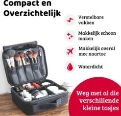 Mmoods Make-up Koffer – Make Up Tas Reizen – Makeup Organizer Verstelbaar -Beautycase Waterdicht – Make-up Tasje Voor Onderweg – Toilettas Voor Cosmetica Zwart 17 Mmoods Make-up Koffer – Make Up Tas Reizen – Makeup Organizer Verstelbaar -Beautycase Waterdicht – Make-up Tasje Voor Onderweg – Toilettas Voor Cosmetica Zwart -Cosmetica Serie Winkel 1200x1150 13