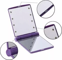Compacte Make-up Spiegel- LED Mirror- Inklapbaar Met Verlichting- Draagbare Mini Make-up Spiegel -Cosmetica Serie Winkel 1200x1151 7