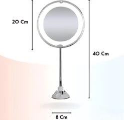 Make-Up Spiegel - 7X Vergroting - LED Licht - Make Up Spiegel Met Verlichting - Vergrootspiegel Met Zuignap - Exclusief Baterijen(Niet Ingegrepen 3AAA)3AAA -Cosmetica Serie Winkel 1200x1157 6