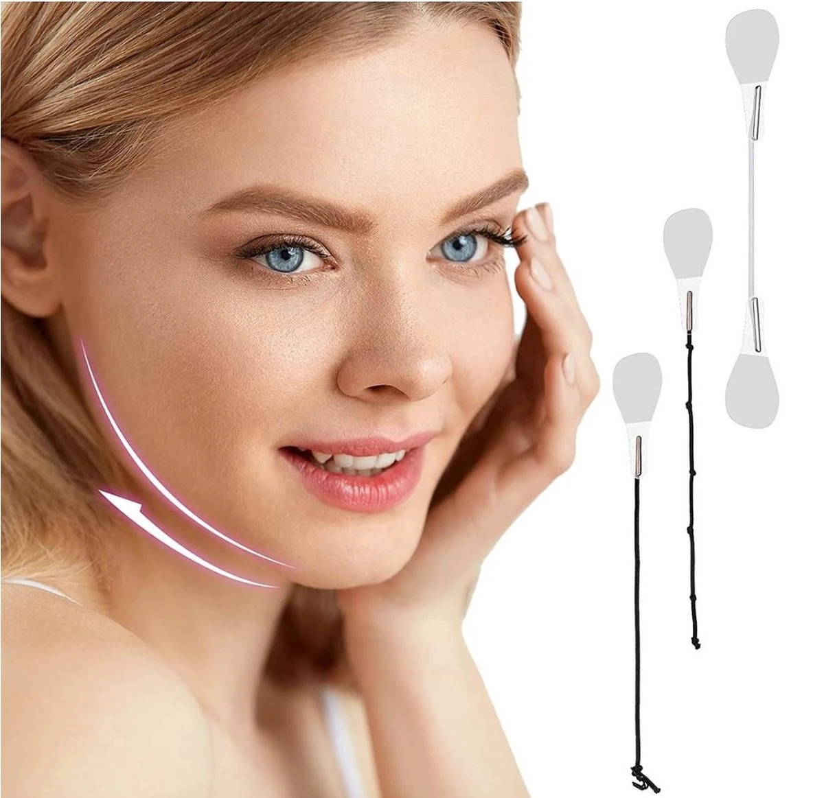 Face Lift Tape - Facelift Zonder Chirurgie - Instant Eyes, Face And Neck Lift - 40 Stuks - Transparent 9 Face Lift Tape - Facelift Zonder Chirurgie - Instant Eyes, Face And Neck Lift - 40 Stuks - Transparent - Afbeelding 7