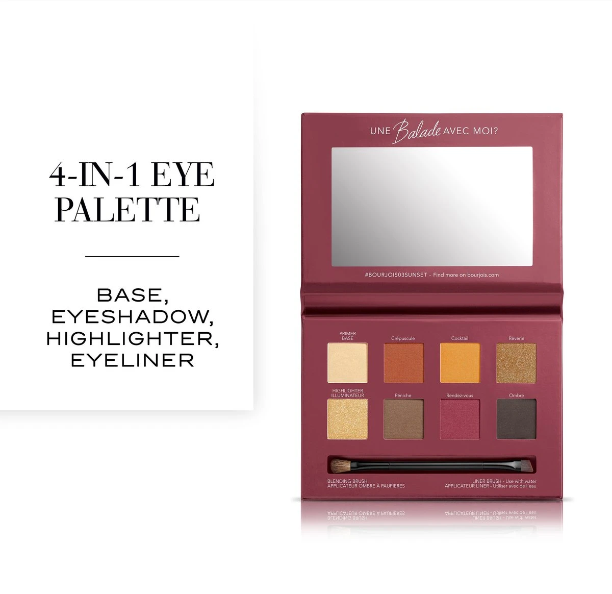 Bourjois Beau Regard Oogschaduw Palette - 03 Quai De Seine Sunset Edition 17 Bourjois Beau Regard Oogschaduw Palette - 03 Quai De Seine Sunset Edition - Afbeelding 15