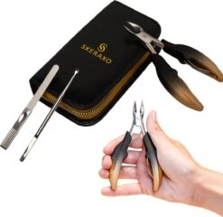 Skeraxo® Professionele Pedicureset Nageltang Kalknagel - Met Nagelvijl & Vuil Verwijderaar - Nagelschaar Voor Harde Teennagels – Nagelknipper Ingegroeide Teennagel - Inclusief Teennagel Correctors -Cosmetica Serie Winkel 1200x1166 4