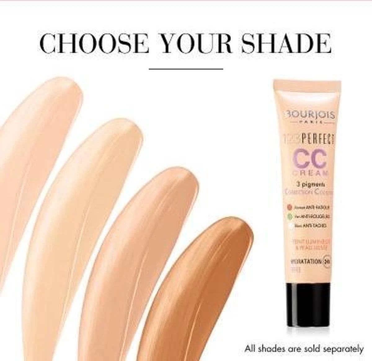 Bourjois 123 Perfect CC Cream - 033 Beige Rosé 8 Bourjois 123 Perfect CC Cream - 033 Beige Rosé - Afbeelding 6