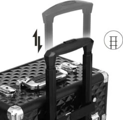 Merkloos Trolley, Make-up Koffer, Cosmetische Koffer, Voor Nageldesign, Make-up Organizer, Koffer Met Draagtas, Zwart JHZ04B 11 Merkloos Trolley, Make-up Koffer, Cosmetische Koffer, Voor Nageldesign, Make-up Organizer, Koffer Met Draagtas, Zwart JHZ04B -Cosmetica Serie Winkel 1200x1170 34