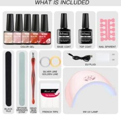 Mtssii - Gelnagel Kit - 5 Kleuren Gellak - Nude En Rood Tinten - Starterkit - Manicure Set - 54 Watt UV Lamp - Gel Nagels Starterspakket - Nepnagels - -Cosmetica Serie Winkel 1200x1176 8