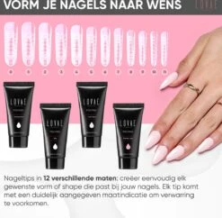 Lovae Cosmetics Polygel - Polygel Kit - Nagels Starterspakket - Nageltips - Builder Gel - Set Van 4 Kleuren - 4 X 30 Gr -Cosmetica Serie Winkel 1200x1178 5