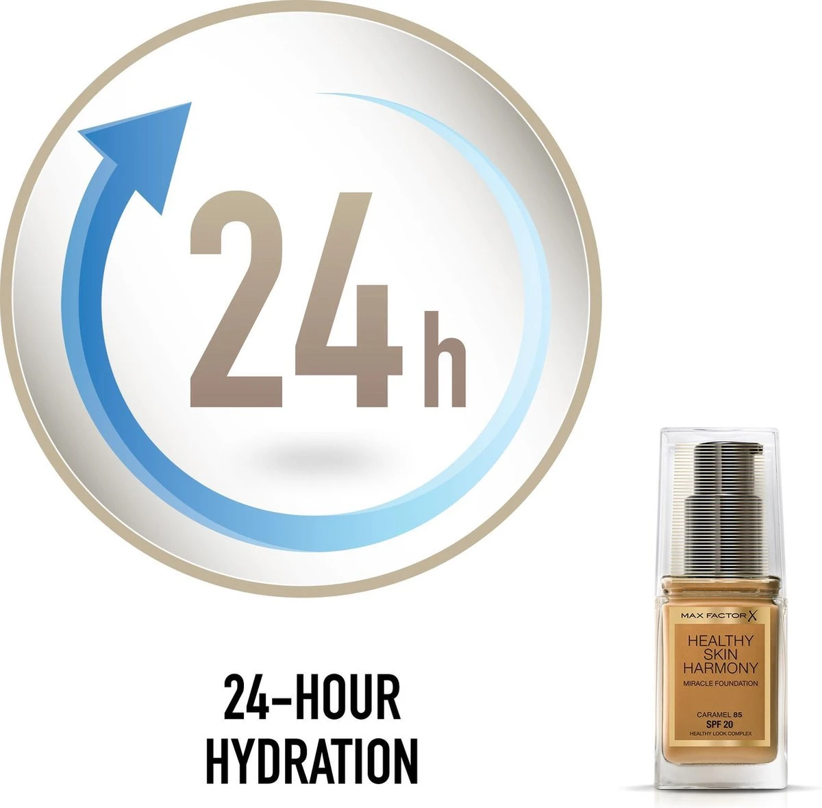 Max Factor Healthy Skin Harmony Foundation - 85 Caramel 7 Max Factor Healthy Skin Harmony Foundation - 85 Caramel - Afbeelding 5