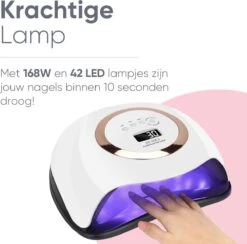 De Sera UV Lamp Gelnagels 168W - LED Lamp Nagels - Gellak Lamp - Nageldroger Met 2.5 Meter Lang Snoer - Wit -Cosmetica Serie Winkel 1200x1184 9
