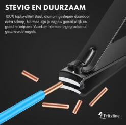 Fritzline© Manicureset 7 Delig - Nagelset Incl. Nagelvijl & Nagelknipper - Nagel Verzorging - Zwart -Cosmetica Serie Winkel 1200x1185 1