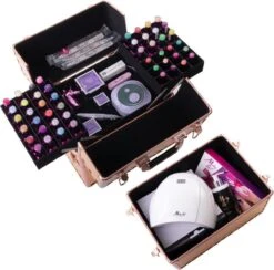 Koffer Groot Holo/Golden Rose XXL Met Opbergvakken -Cosmetica Serie Winkel 1200x1187 7
