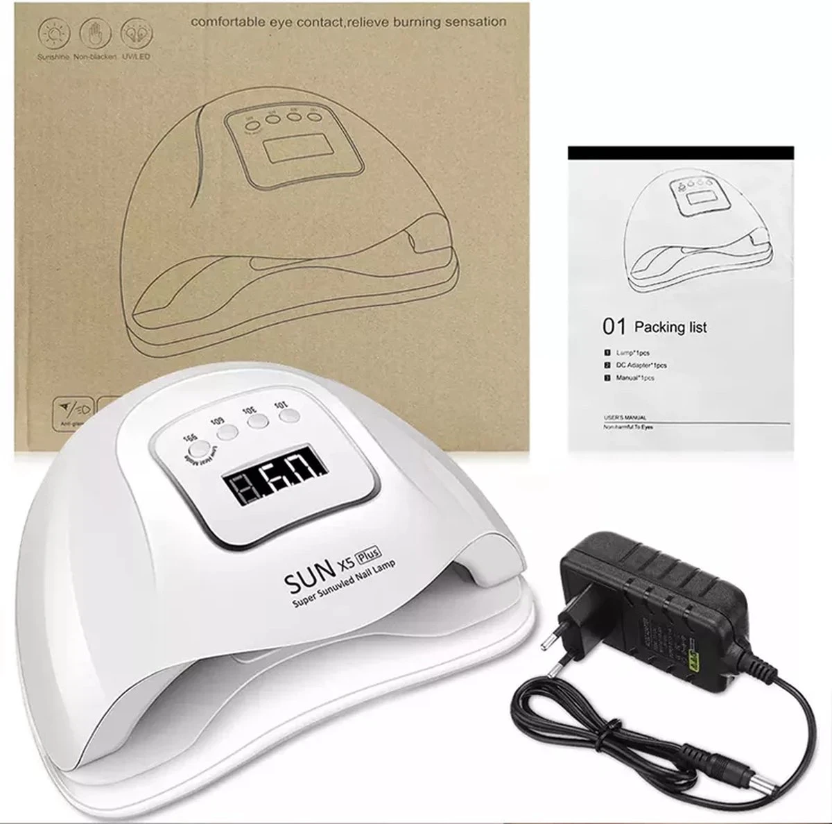 Merkloos Professionele UV Nagellamp Voor Gel Nagellak - Sun X5 Plus 80W 36 Leds - Geschikt Gellak - Gel Nagellak Droger 6 Merkloos Professionele UV Nagellamp Voor Gel Nagellak - Sun X5 Plus 80W 36 Leds - Geschikt Gellak - Gel Nagellak Droger - Afbeelding 4