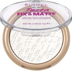 Rimmel London Insta Fix & Matte Make-uppoeder - 01 Clear -Cosmetica Serie Winkel 1200x1189 2