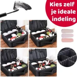 Mmoods Make-up Koffer – Make Up Tas Reizen – Makeup Organizer Verstelbaar -Beautycase Waterdicht – Make-up Tasje Voor Onderweg – Toilettas Voor Cosmetica Zwart 13 Mmoods Make-up Koffer – Make Up Tas Reizen – Makeup Organizer Verstelbaar -Beautycase Waterdicht – Make-up Tasje Voor Onderweg – Toilettas Voor Cosmetica Zwart -Cosmetica Serie Winkel 1200x1197 34